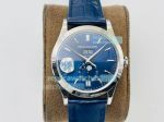 ZF Factory Patek Philippe Complications Blue Dial Perpetual Calendar Watch 38MM